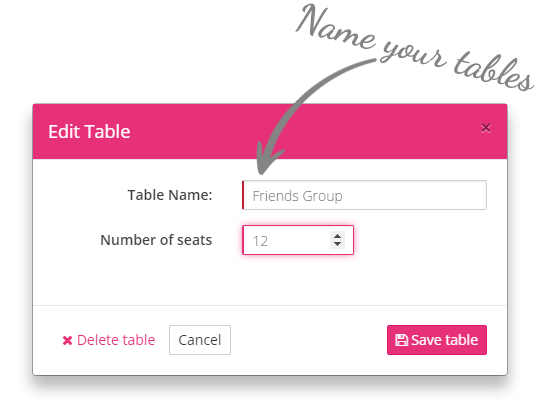 Set your tables - Seating Planner